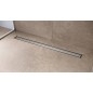 Hansgrohe RainDrain Compact - Caniveau de douche 100 cm, avec grille, acier inoxydable brossé 56182800