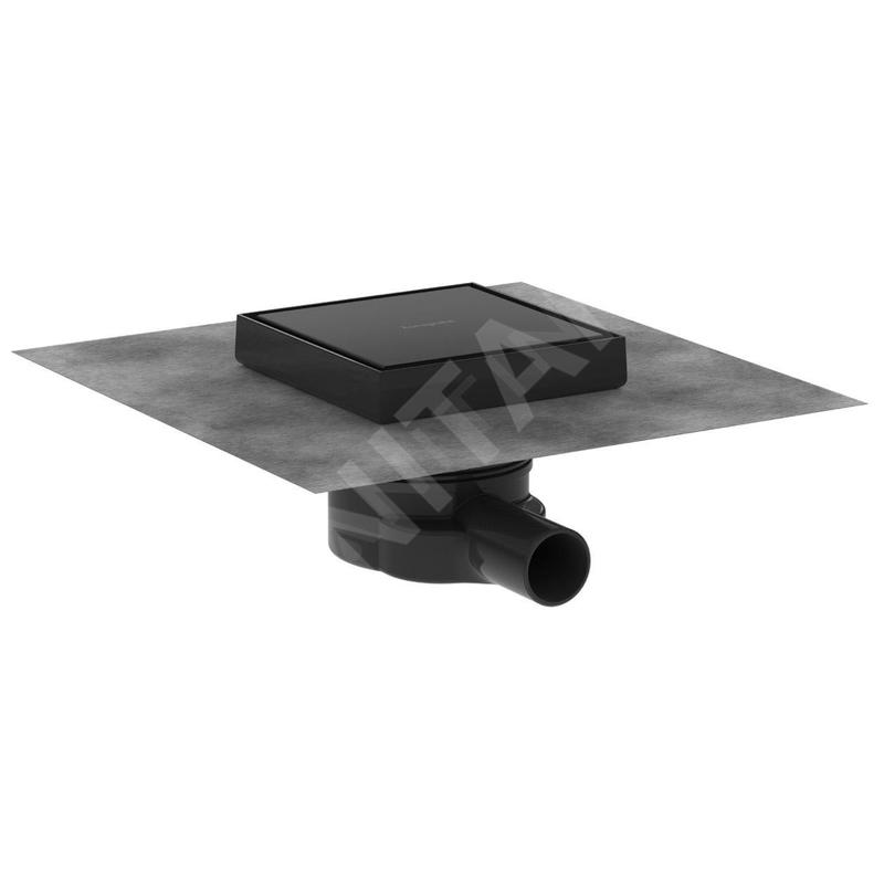 Hansgrohe RainDrain Point - Bonde de sol, 15 x 15 cm, noir mat 56249670
