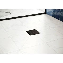 Hansgrohe RainDrain Point - Bonde de sol, 15 x 15 cm, noir mat 56249670