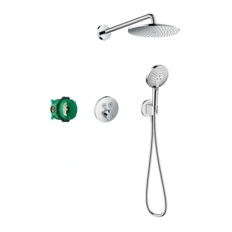 Hansgrohe Raindance S - Set de douche 240, avec thermostat ShowerSelect S encastré, chrome 27951000