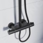 Steinberg 100 - Ensemble de douche avec thermostat, diamètre 200 mm, noir mat 100 2721 S Steinberg 100 - Ensemble de douche avec thermostat, diamètre 200 mm, noir mat 100 2721 S