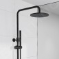 Steinberg 100 - Ensemble de douche avec thermostat, diamètre 200 mm, noir mat 100 2721 S Steinberg 100 - Ensemble de douche avec thermostat, diamètre 200 mm, noir mat 100 2721 S