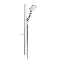 Hansgrohe Raindance Select S - Set de douche 120, 3 jets, barre de douche 900 mm, blanc/chrome 27648400