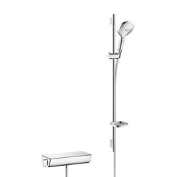 Hansgrohe Raindance Select E - Set de douche 120 avec thermostat Ecostat Select, 3 jets, chrome 27039000