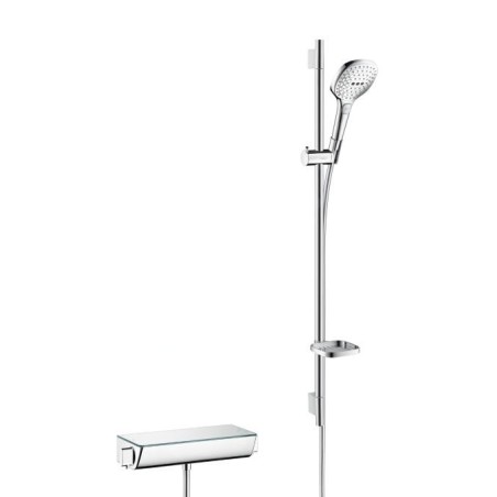 Hansgrohe Raindance Select E - Set de douche 120 avec thermostat Ecostat Select, 3 jets, chrome 27039000