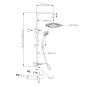 Aqualine Kasiopea - Colonne de douche avec robinet, chrome 1107-48 Aqualine Kasiopea - Colonne de douche avec robinet, chrome 1107-48