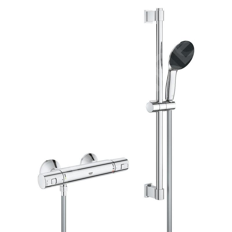 Grohe Precision Start - Set de douche avec mitigeur thermostatique, chrome 34597001