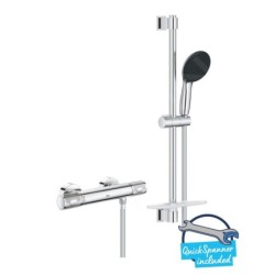 Grohe Precision Feel - Set de douche avec thermostat, 3 jets, chrome 34791001
