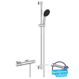 Grohe Precision Feel - Set de douche avec thermostat, 3 jets, chrome 34853001