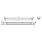 Hansgrohe RainDrain Match Plus - Caniveau de douche 90 cm, avec grille, acier inoxydable brossé 56216800