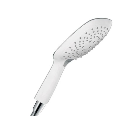 Hansgrohe Raindance Select E - Douchette 150, 3 jets, EcoSmart 9 l/min, blanc/chrome 26551400