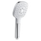 kielle Vega - Tête de douche 130, 3 jets, chrome / blanc 20418000 kielle Vega - Tête de douche 130, 3 jets, chrome / blanc 20418000