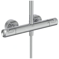 Ideal Standard CeraTherm - Ensemble de douche avec thermostat, diamètre 250 mm, 3 jets, chrome A7565AA