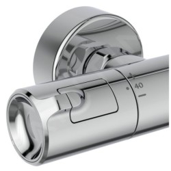 Ideal Standard CeraTherm - Ensemble de douche avec thermostat, diamètre 250 mm, 3 jets, chrome A7565AA