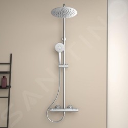 Ideal Standard CeraTherm - Ensemble de douche avec thermostat, diamètre 250 mm, 3 jets, chrome A7565AA