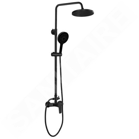 Aqualine Lotta - Set de douche avec mitigeur, 4 jets, chrome LT690B
