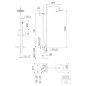 Steinberg 340 - Set de douche avec thermostat, diamètre 22 cm, chrome 340 2721