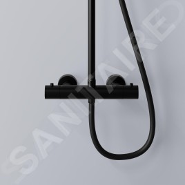 Steinberg 340 - Set de douche avec thermostat, diamètre 22 mm, noir 340 2721 S