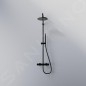 Steinberg 340 - Set de douche avec thermostat, diamètre 22 mm, noir 340 2721 S