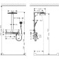 Hansgrohe Rainmaker Select - Set de douche Showerpipe 460 2 jets, blanc/chrome 27028400
