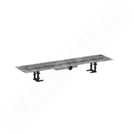 Hansgrohe RainDrain Compact - Caniveau de douche 80 cm pour insertion de carreaux, avec grille 56167000