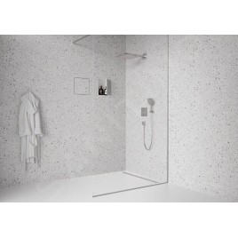 Hansgrohe RainDrain Original - Caniveau de douche linéaire 100 cm, avec grille, acier inoxydable brossé 56200800