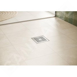 Hansgrohe RainDrain Point - Bonde de sol, 10 x 10 cm, inox brossé 56246800