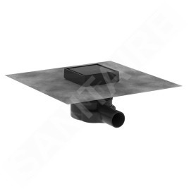 Hansgrohe RainDrain Point - Bonde de sol, 10 x 10 cm, noir mat 56247670