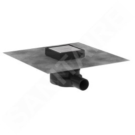 Hansgrohe RainDrain Point - Bonde de sol, 10 x 10 cm, inox brossé 56247800