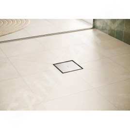 Hansgrohe RainDrain Point - Bonde de sol, 10 x 10 cm, inox brossé 56247800