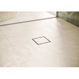 Hansgrohe RainDrain Point - Bonde de sol, 10 x 10 cm, inox brossé 56247800