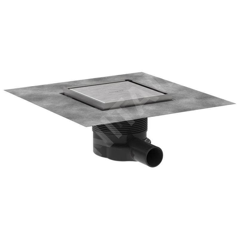 Hansgrohe RainDrain Brilliance - Bonde de sol, 15 x 15 cm, inox brossé 56251800