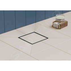 Hansgrohe RainDrain Brilliance - Bonde de sol, 15 x 15 cm, inox brossé 56251800