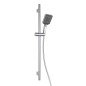 kielle Vega - Set de pommeau de douche, barre et flexible, chrome/noir 20418SE1