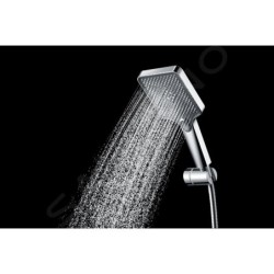 kielle Vega - Set de pommeau de douche, barre et flexible, chrome/noir 20418SE1