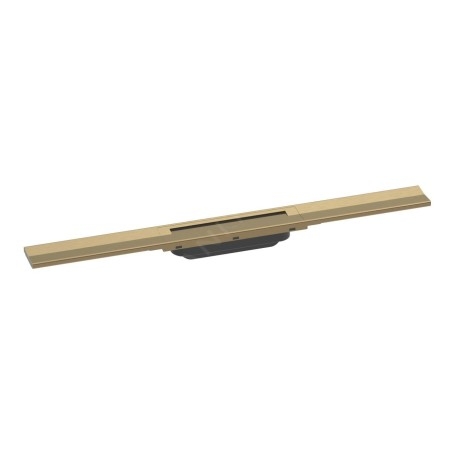 Hansgrohe RainDrain Flex - Caniveau de douche linéaire avec grille en inox 700, pour montage libre, découpable, bronze brossé