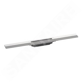 Hansgrohe RainDrain Flex - Caniveau de douche linéaire avec grille en inox 700, pour montage libre, découpable, inox brossé