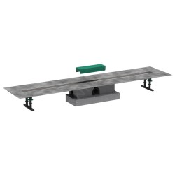 Hansgrohe uBox universal - Ensemble complet pour caniveaux de douche linéaires 1200, pour installation standard, inox 56027180