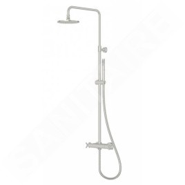 Steinberg 250 - Set de douche avec thermostat, diamètre 200 mm, nickel brossé 250 2721 BN
