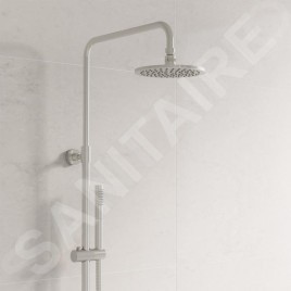 Steinberg 250 - Set de douche avec thermostat, diamètre 200 mm, nickel brossé 250 2721 BN