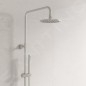 Steinberg 250 - Set de douche avec thermostat, diamètre 200 mm, nickel brossé 250 2721 BN Steinberg 250 - Set de douche avec thermostat, diamètre 200 mm, nickel brossé 250 2721 BN