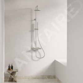 Steinberg 250 - Set de douche avec thermostat, diamètre 200 mm, nickel brossé 250 2721 BN