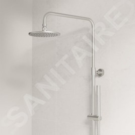 Steinberg 250 - Set de douche avec thermostat, diamètre 200 mm, nickel brossé 250 2721 BN