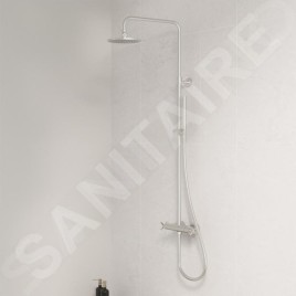Steinberg 250 - Set de douche avec thermostat, diamètre 200 mm, nickel brossé 250 2721 BN