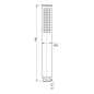 Ideal Standard Idealrain Atelier - Pommeau de douche, chrome BC774AA