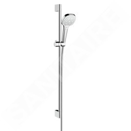 Hansgrohe Croma Select E - Set de douche Multi, 3 jets, blanc/chrome 26590400