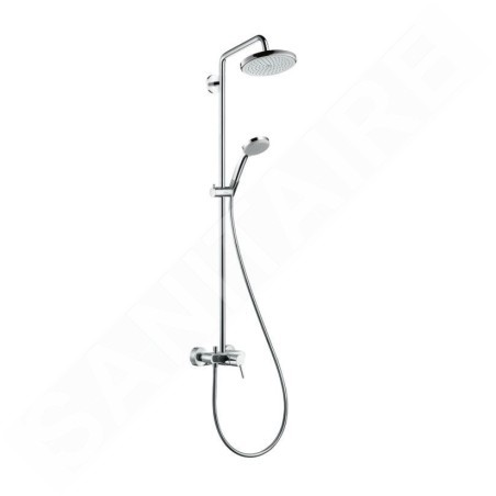 Hansgrohe Croma 220 - Set de douche Showerpipe 220 avec mitigeur, 1 jet, chrome 27222000