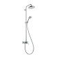 Hansgrohe Croma 220 - Set de douche Showerpipe 220 avec mitigeur, 1 jet, chrome 27222000