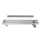 Aqualine Canniveaux - Caniveau de douche Pavino avec grille pour carrelage, 760x140x92 mm, inox 2710-80