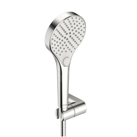 Hansa Viva - Set de pommeau de douche, support et flexible, 3 jets, chrome 44170120